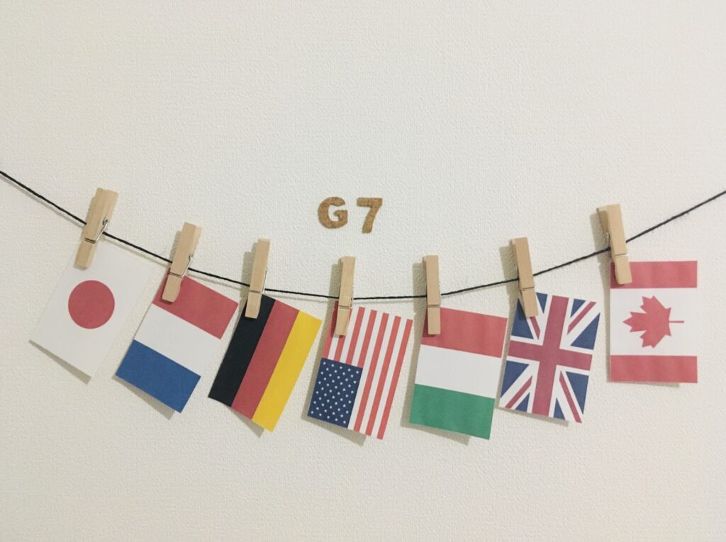 G7の各国をイメージした画像