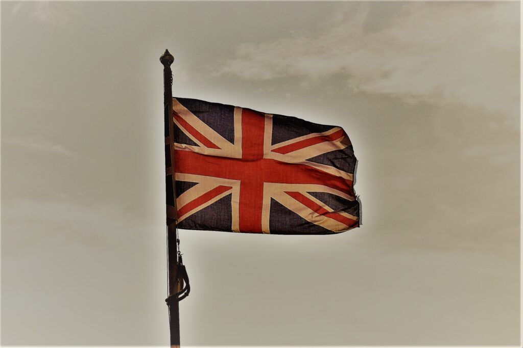 イギリス国旗の写真