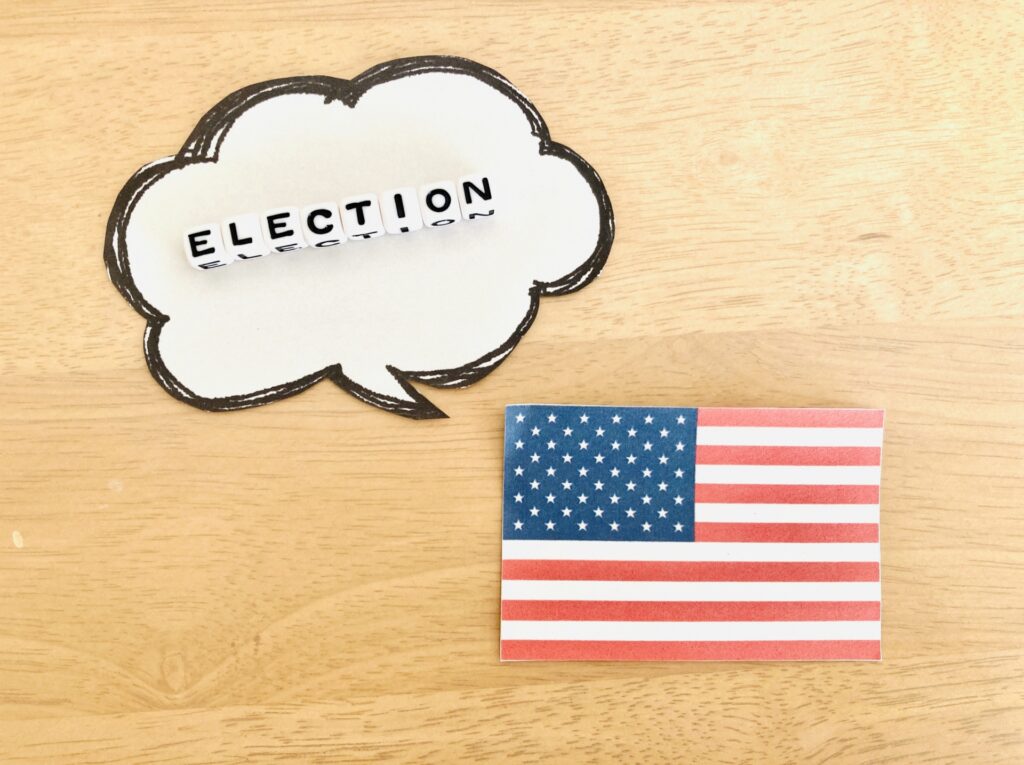 アメリカの大統領選挙をイメージ写真