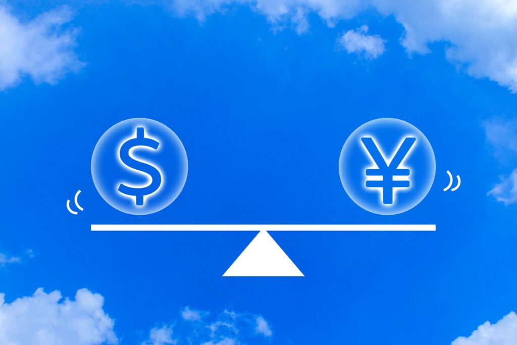 円高の経済状況をイメージした写真