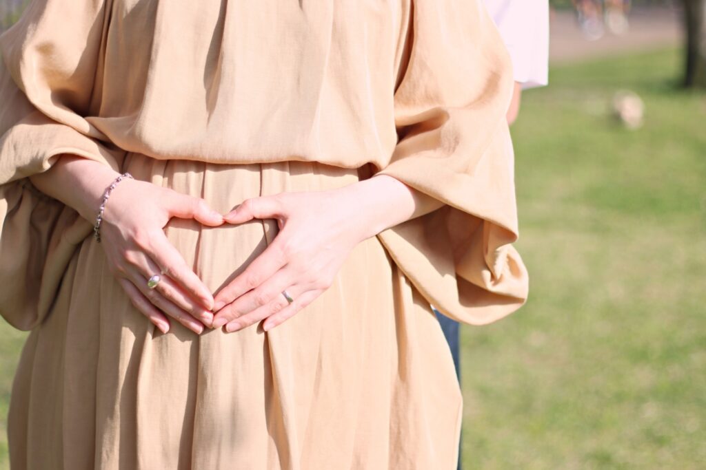 妊婦を撮影した写真