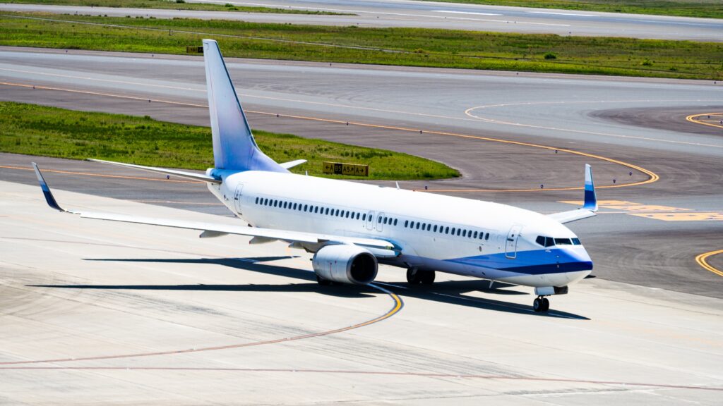 飛行機を撮影した写真