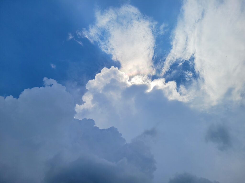 積乱雲を撮影した写真