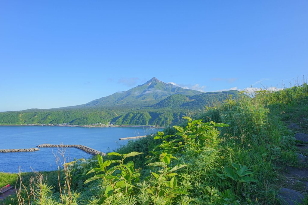 利尻山を撮影した写真