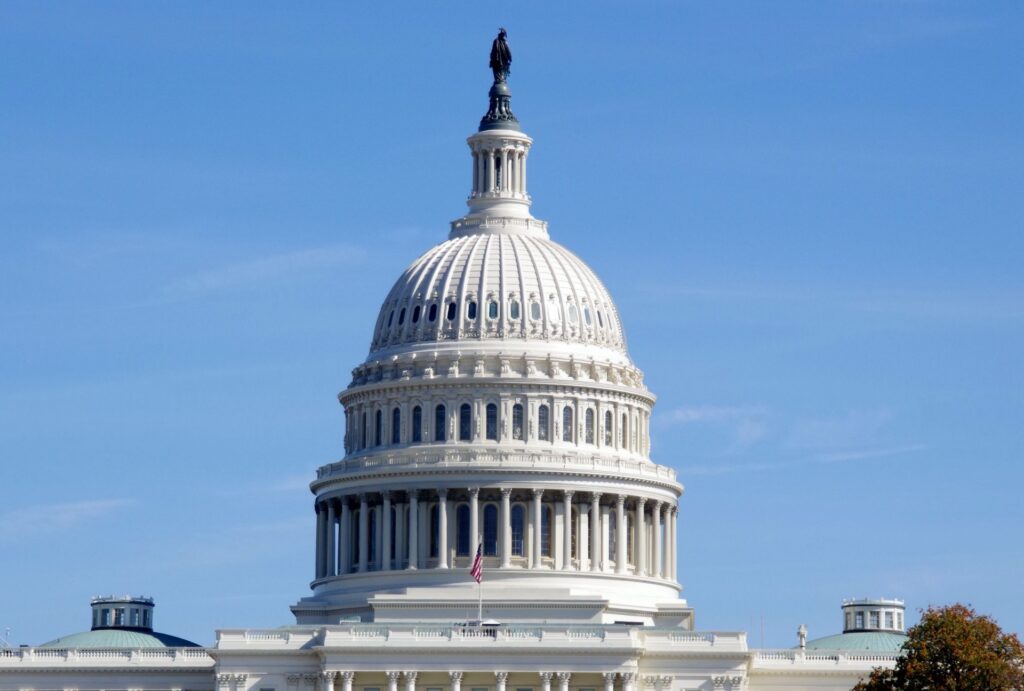 アメリカ連邦政府議会議事堂を撮影した写真