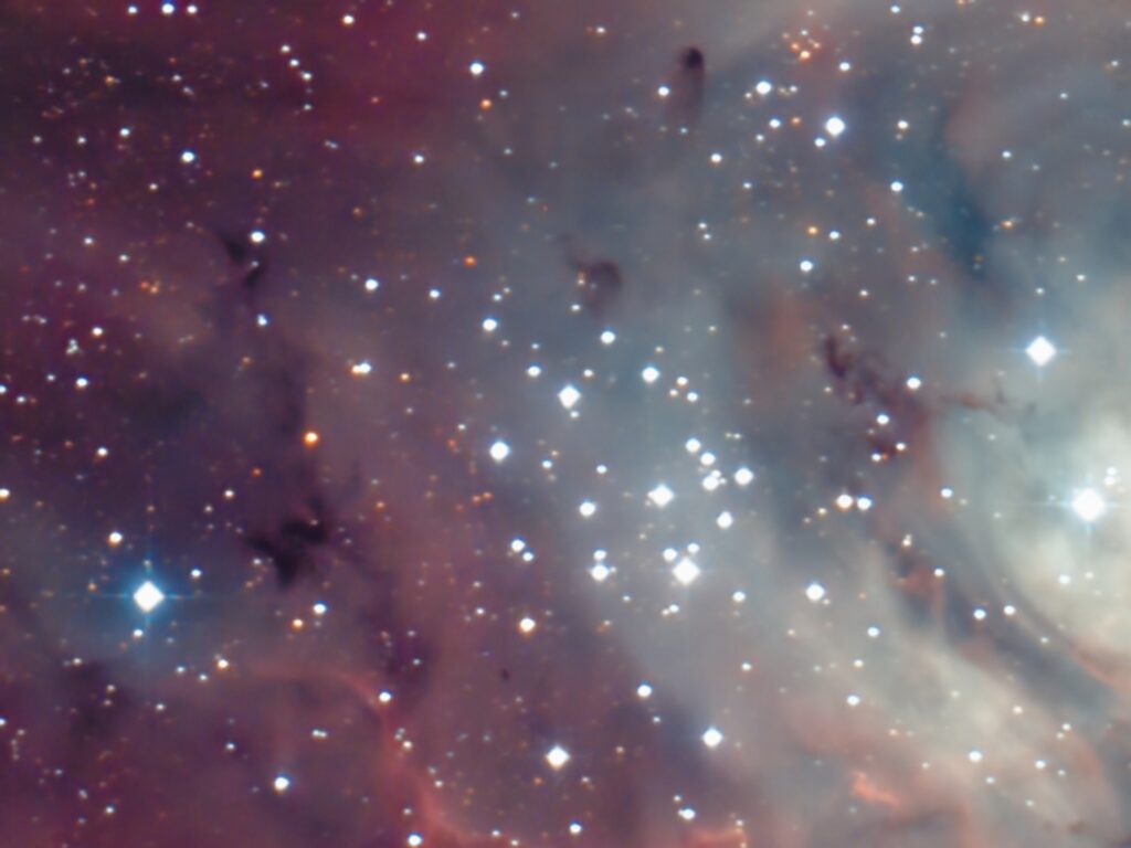 星空を見上げている人