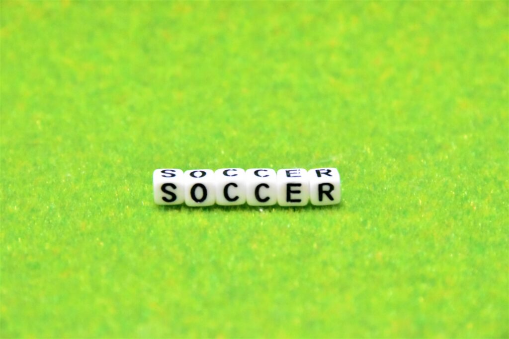 サッカー場芝生をイメージした写真