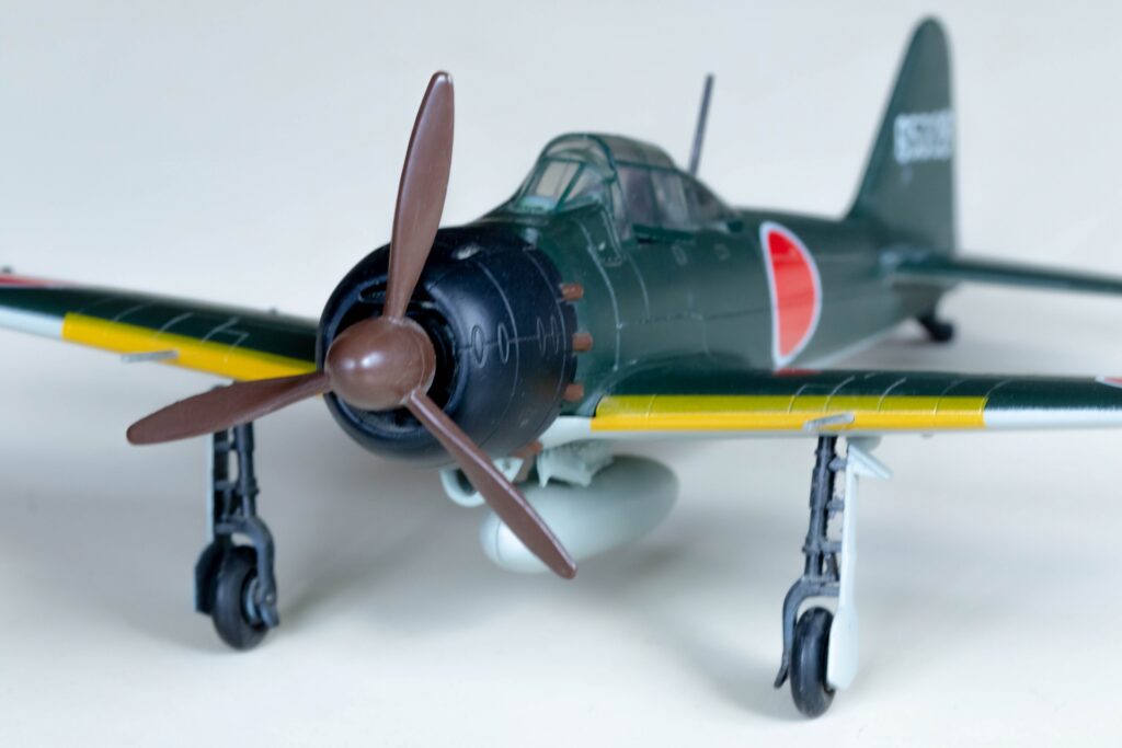 特攻隊のプラモデルを撮影した画像