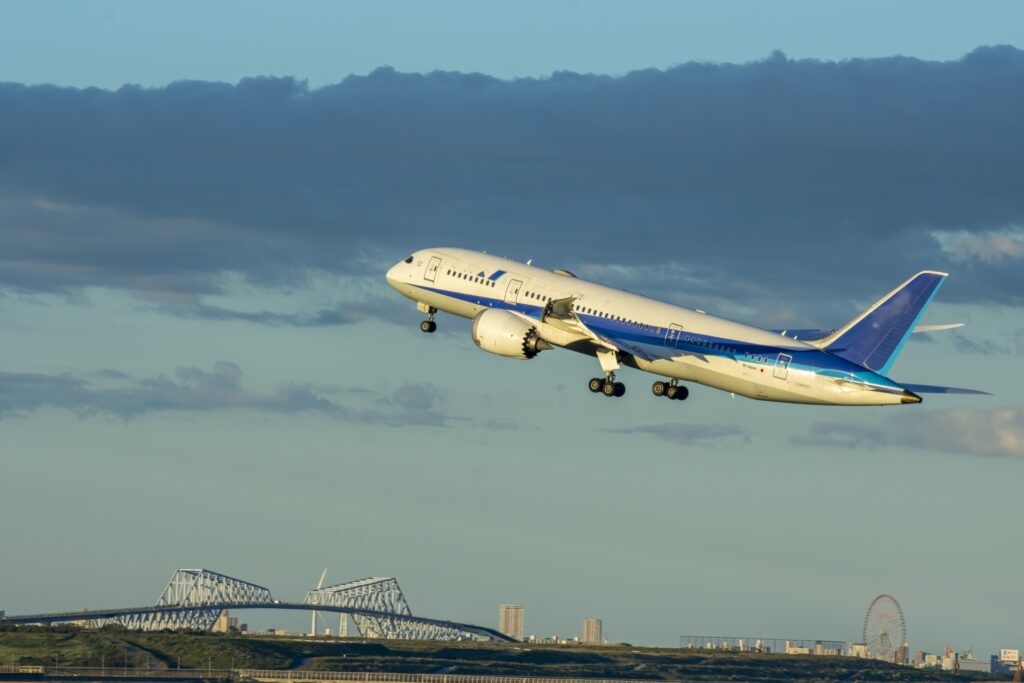 全日空の飛行機を撮影した写真