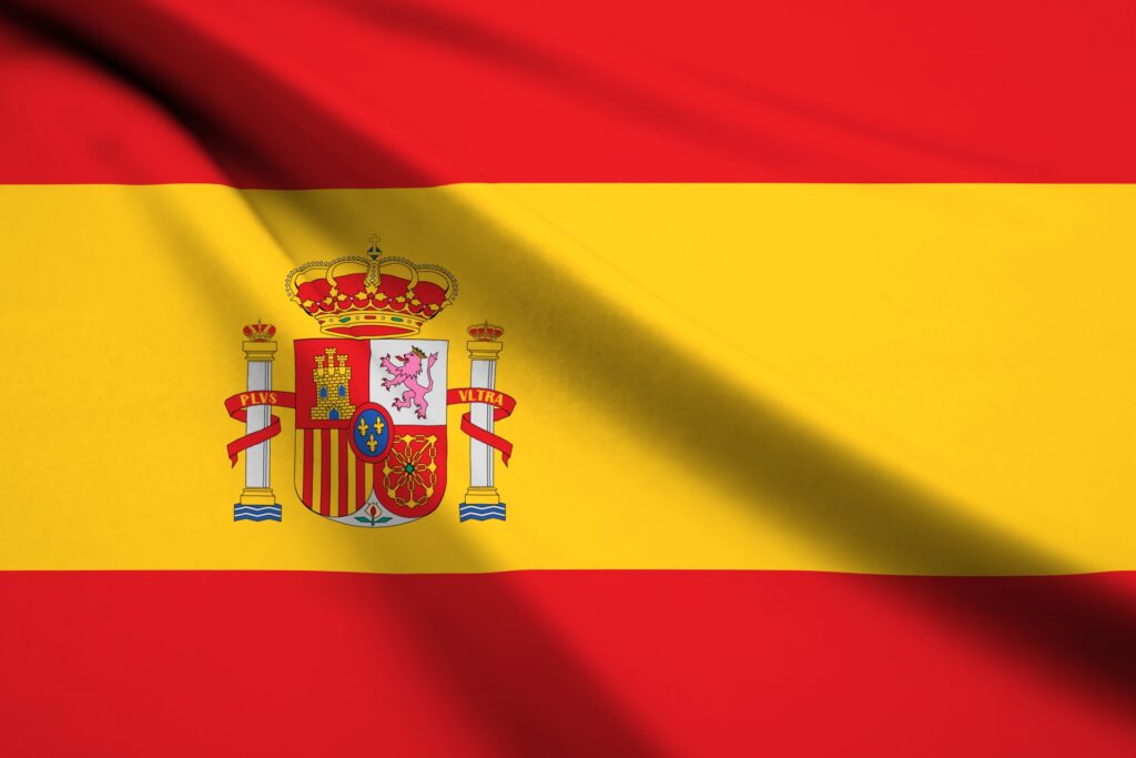 スペインの国旗を撮影した写真