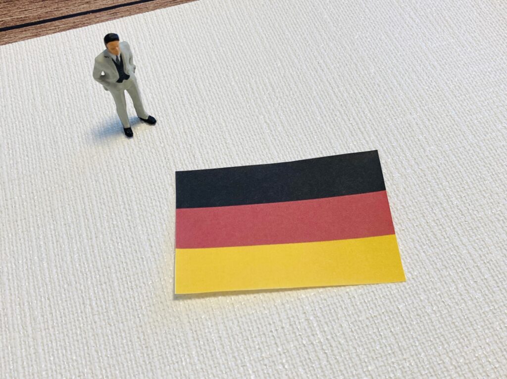 ドイツの国旗を撮影した写真