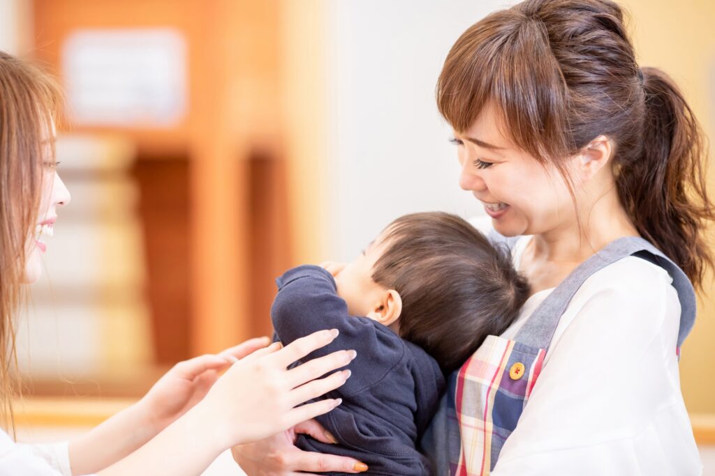 保育園へ子どもを預けている主婦