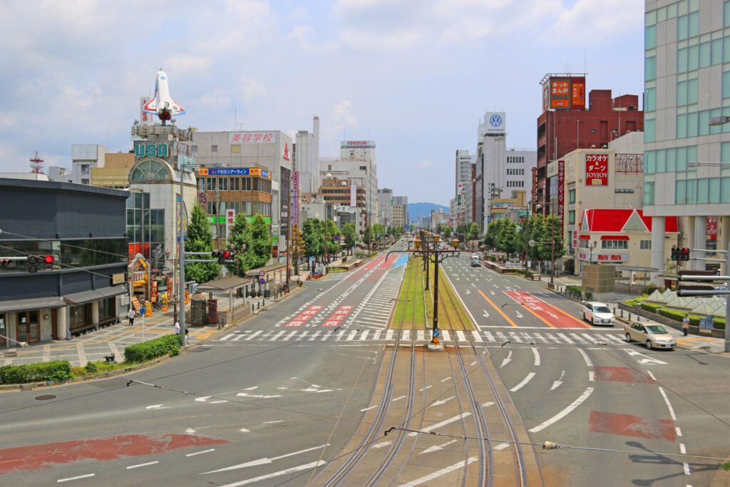 豊橋駅の周辺を撮影した写真