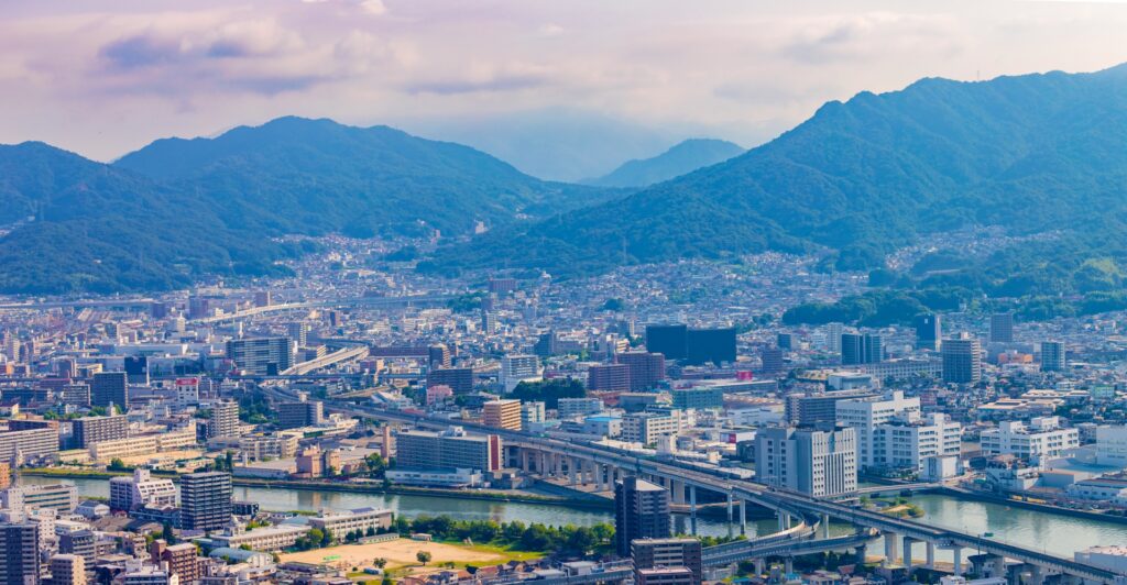 広島県府中市の外観を撮影した写真