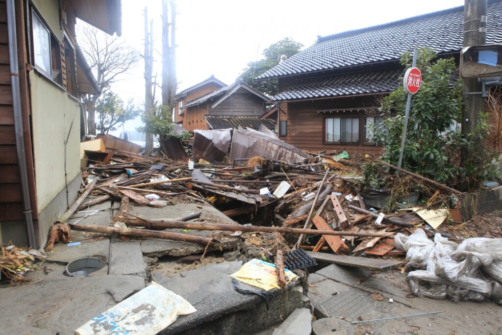 能登地震をイメージした写真