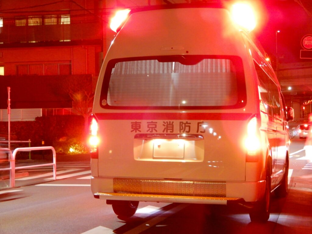 消防庁の救急車を撮影した写真