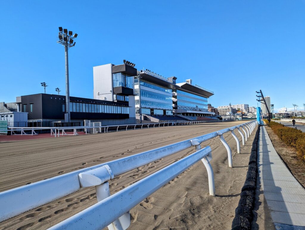 競馬場をイメージした写真