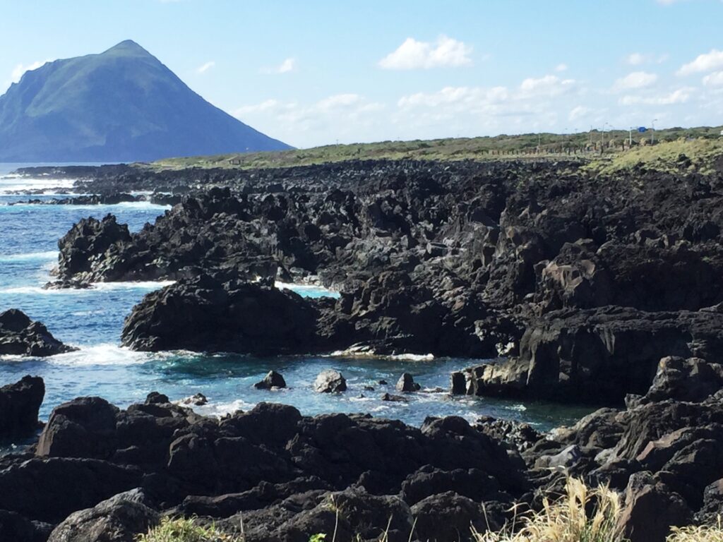 八丈島の外観を撮影した画像