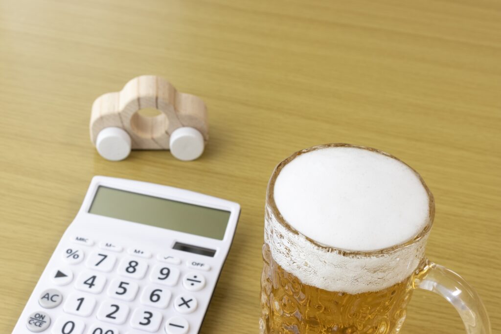 飲酒運転をイメージした画像