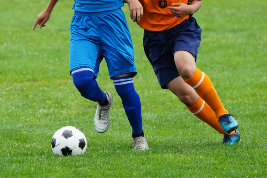 サッカー選手をイメージした写真