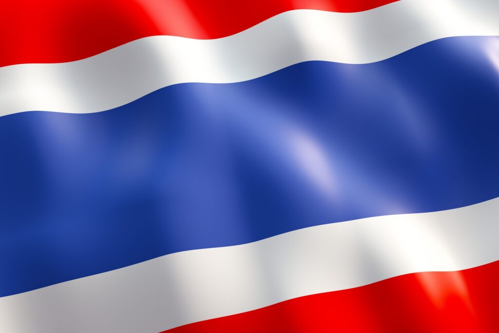 タイの国旗を撮影した写真