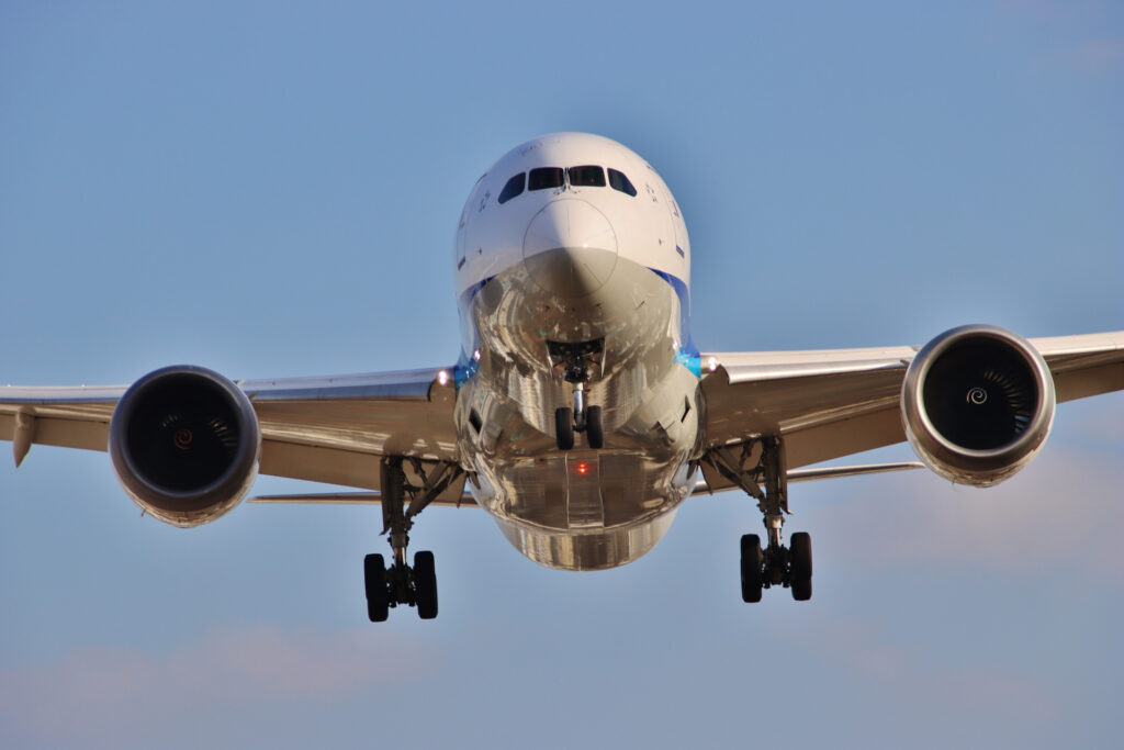 ANAの飛行機を撮影した写真