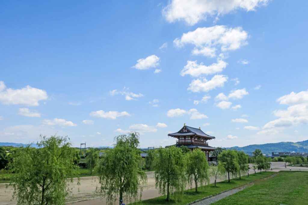 平城宮跡の外観を撮影した写真