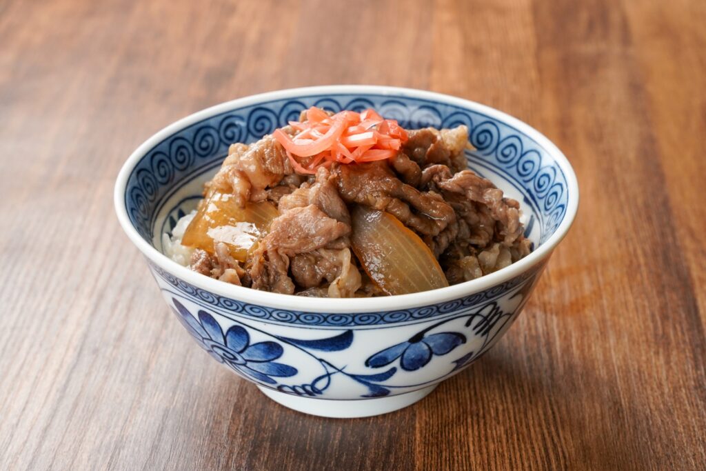 牛丼を撮影した写真