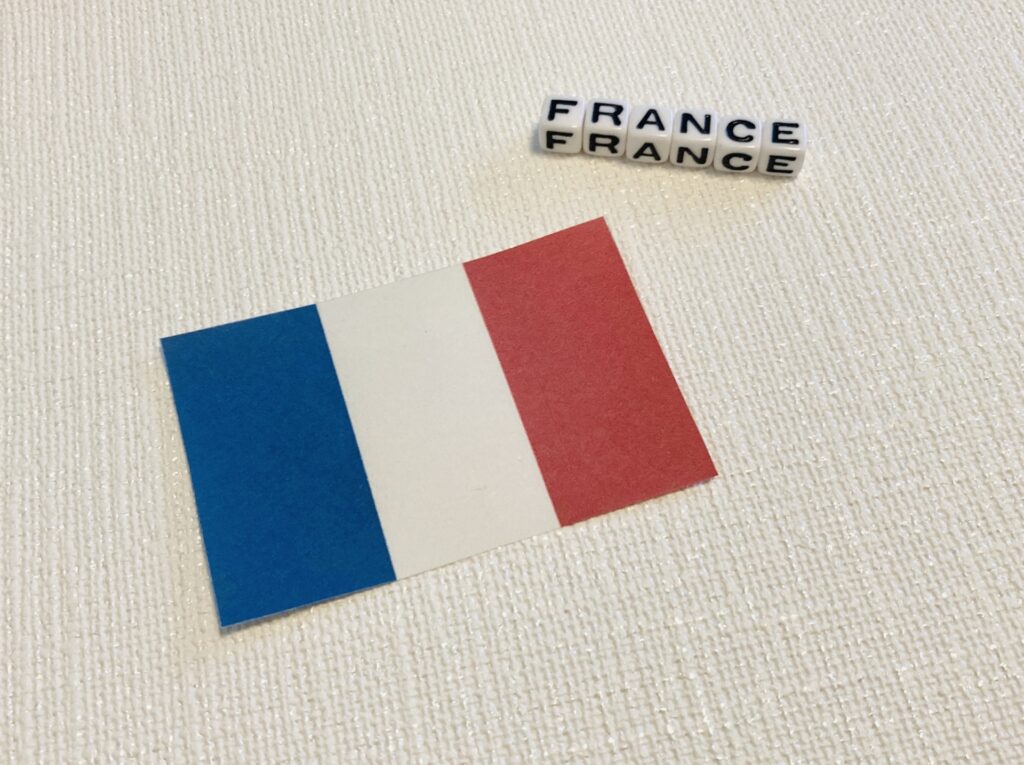 フランスの国旗を撮影した画像