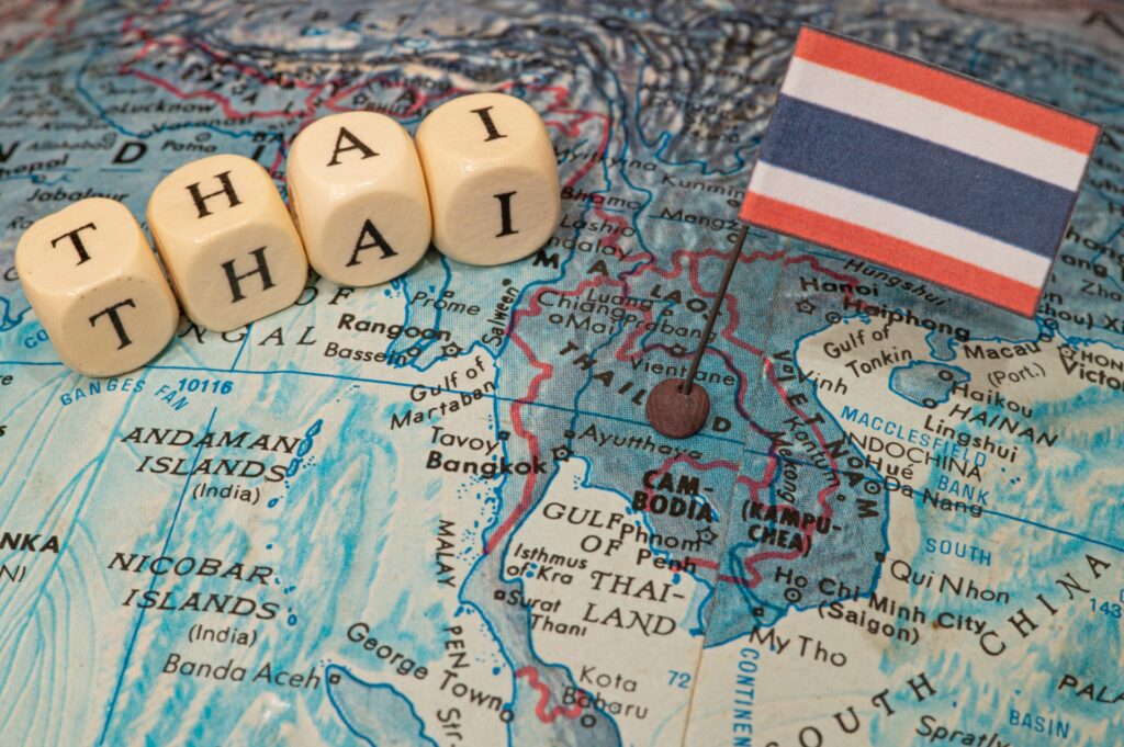 タイの国旗を撮影した画像