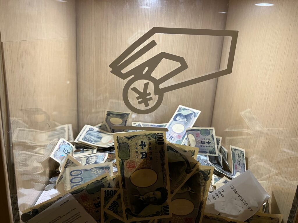 寄付活動を行っている人