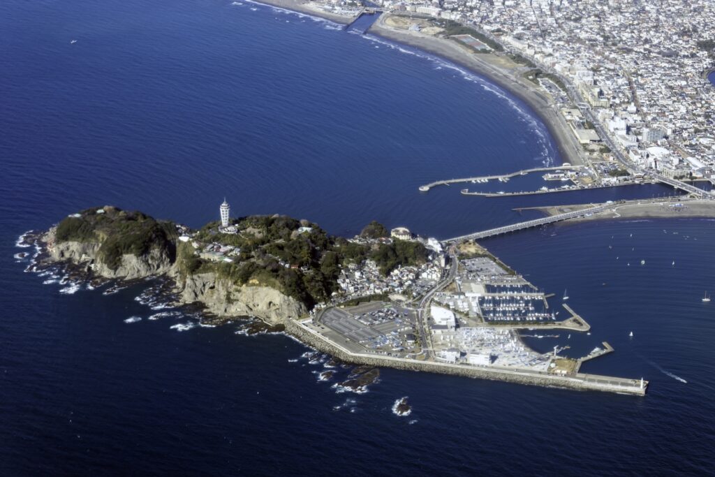 江ノ島の風景を撮影した画像