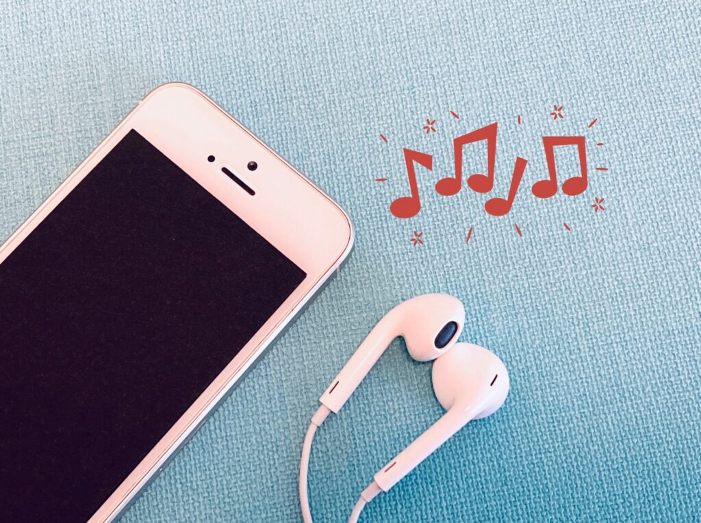 音楽を聴いている人