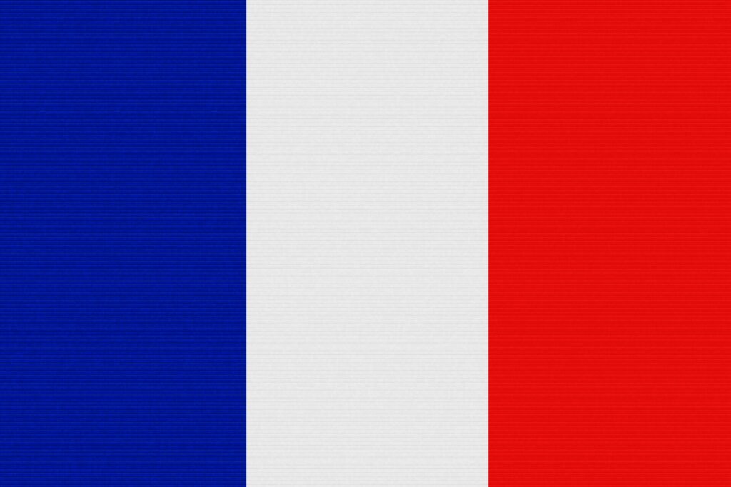 フランスの国旗を撮影した画像