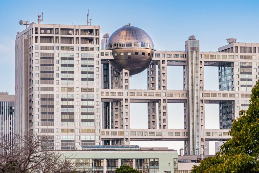 フジテレビの外観を撮影した画像