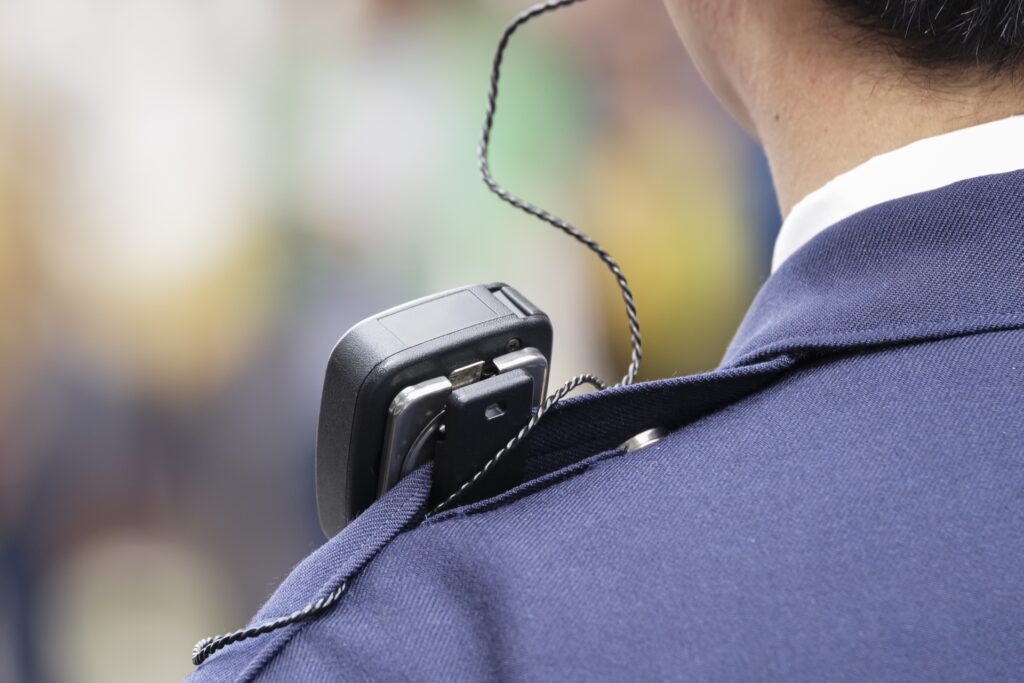 警察官を撮影した画像