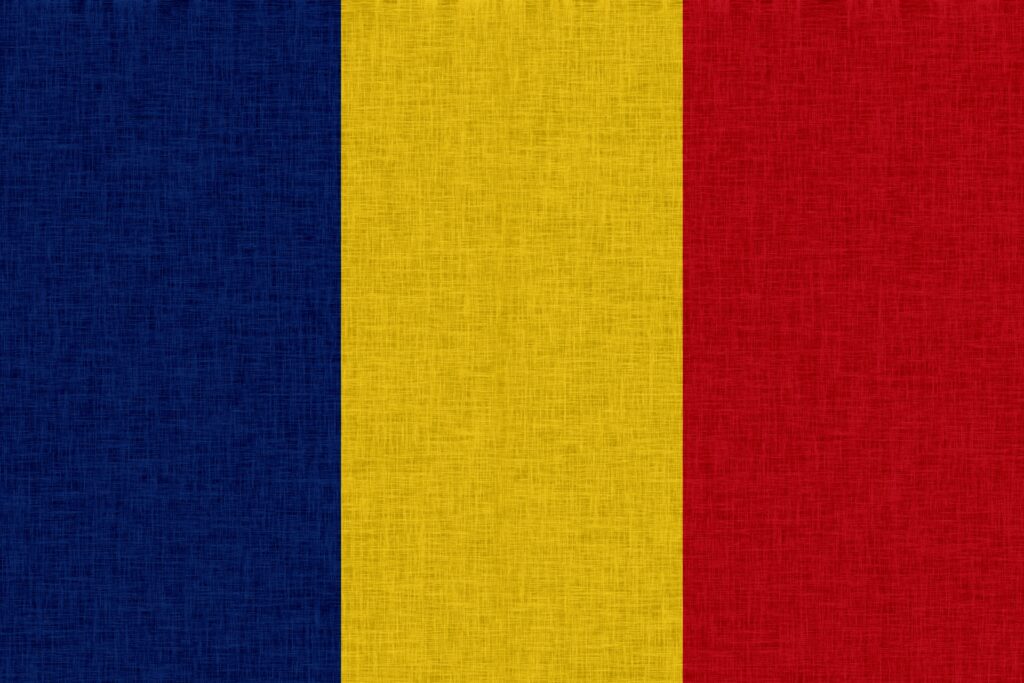 ルーマニアの国旗を撮影した画像