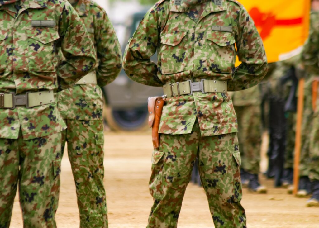 自衛官をイメージした写真
