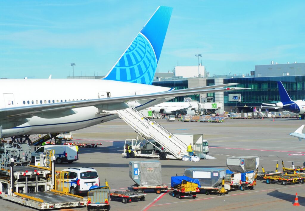 航空業界をイメージした写真