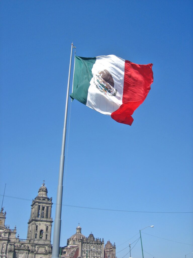 メキシコの国旗を撮影した画像