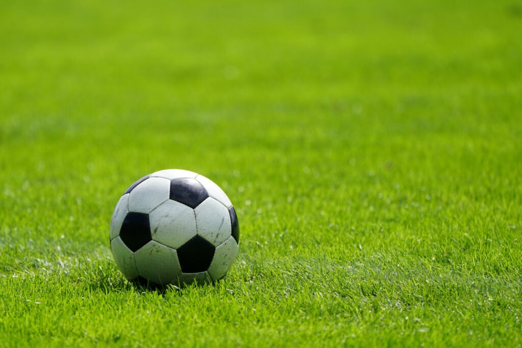 サッカーボールを撮影した写真