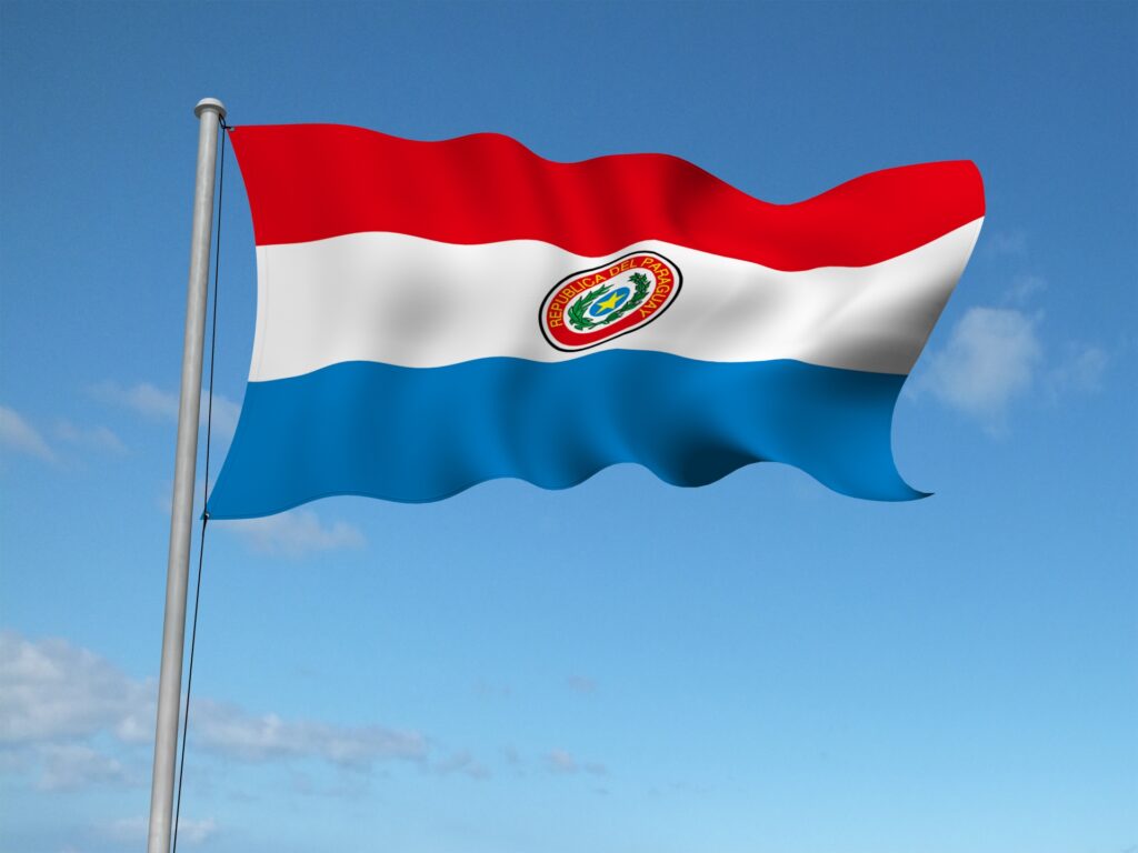 パラグアイの国旗を撮影した画像