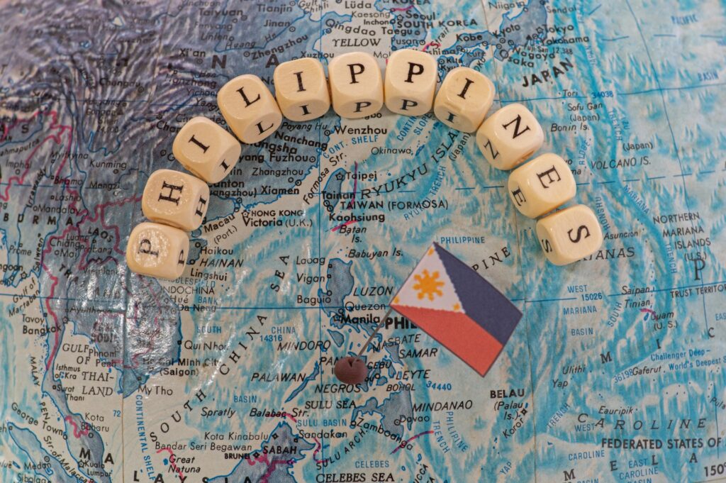 フィリピンの国旗を撮影した画像