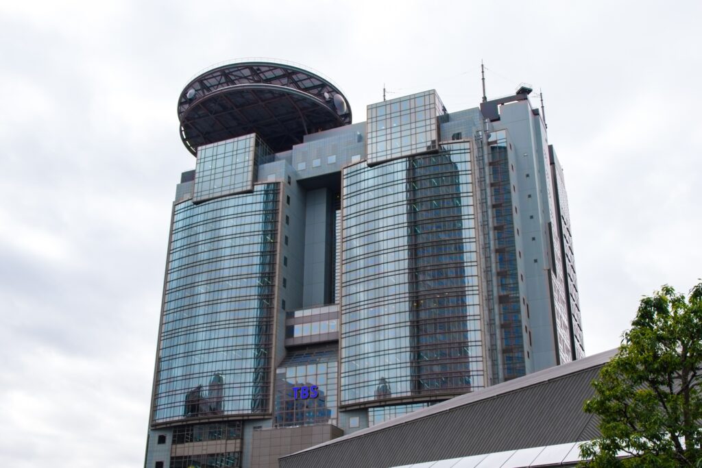 TBS本社の外観を撮影した画像