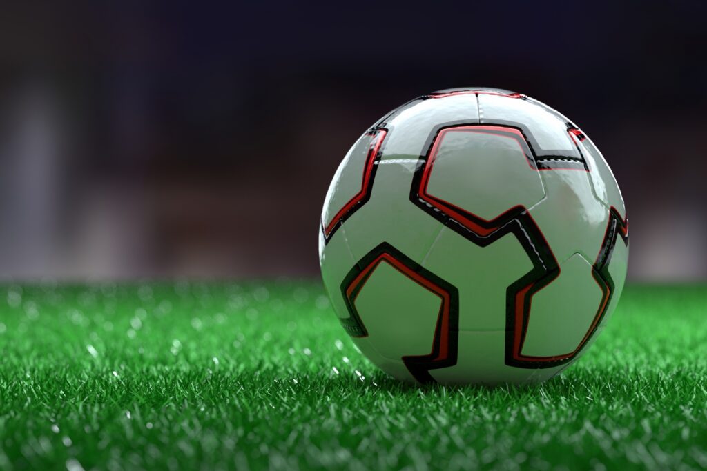 サッカーボールを撮影した画像