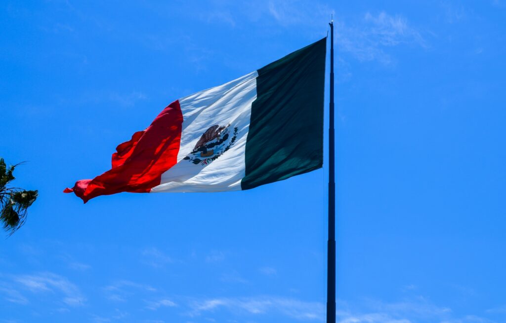 メキシコの国旗を撮影した画像