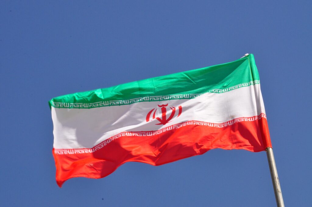 イランの国旗を撮影した画像