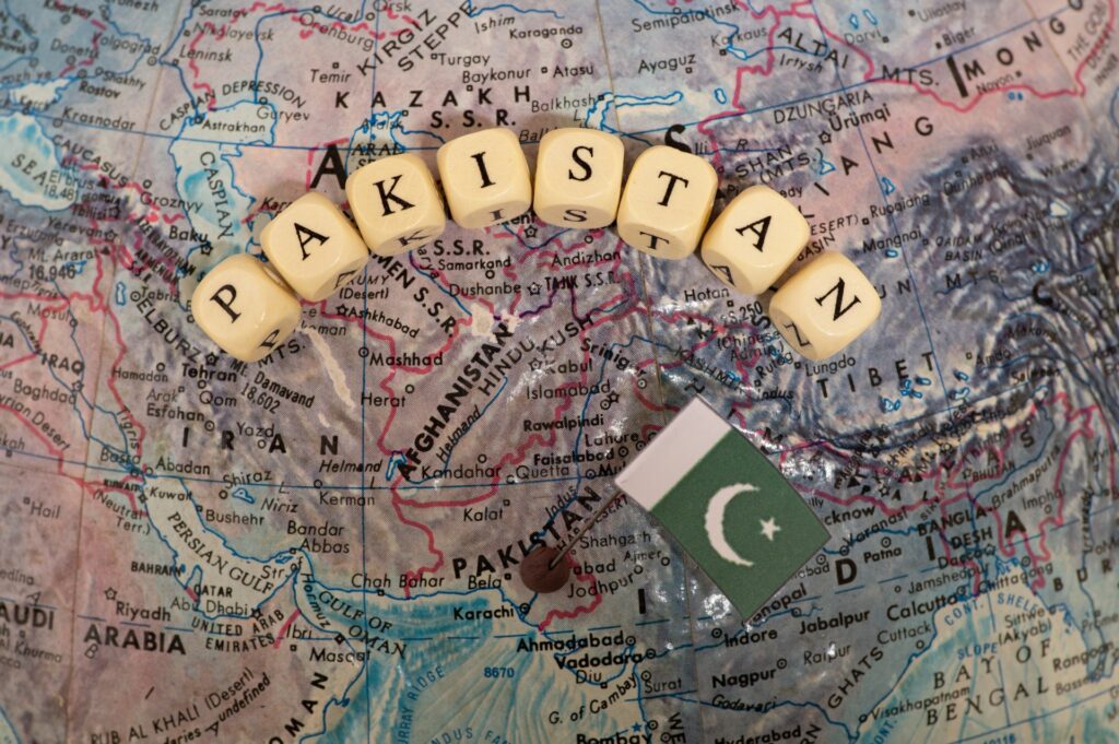 パキスタンの国旗を撮影した画像