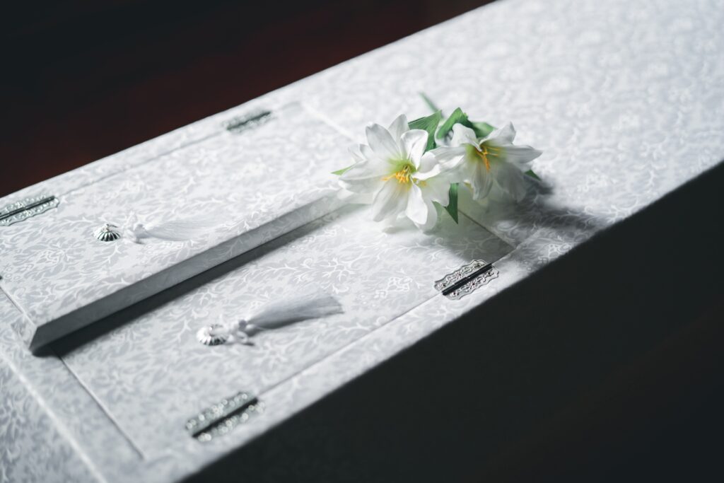 棺を撮影した写真