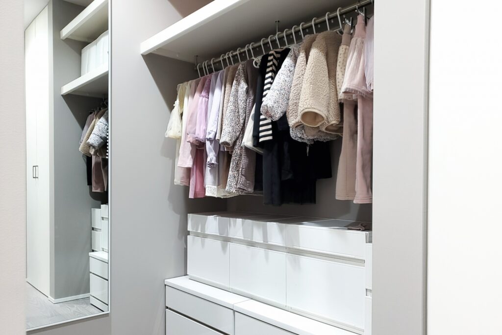 子供服を撮影した写真